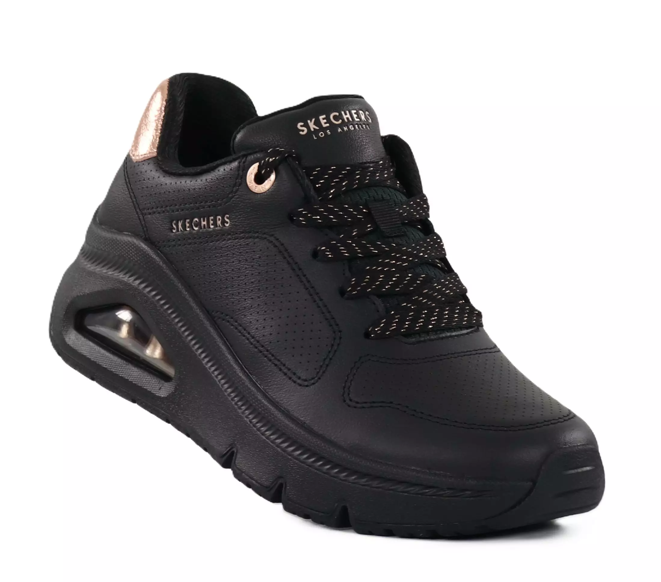 Skechers naisten tennarit 177767/BBK UNO ICON - IDOLIZED AIR musta