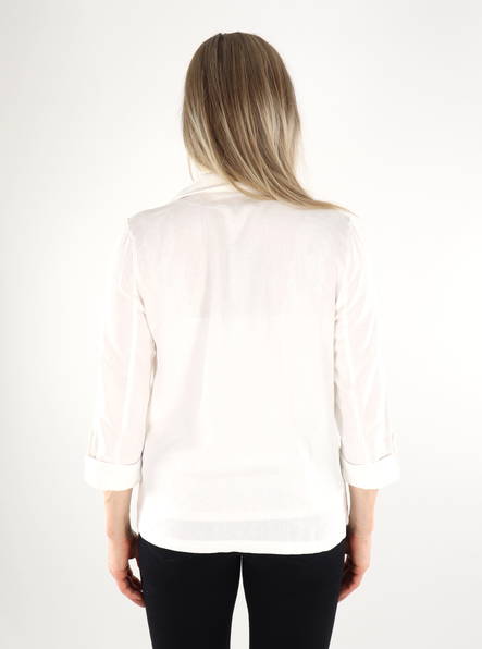Vero Moda naisten bleiseri Jesmilo loose 3/4 valkoinen - Naisten jakut - 135483 - 2