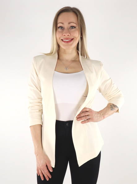 Vila Bleiseri Her new 3/4 luonnonvalkoinen - Naisten jakut - 135023 - 1