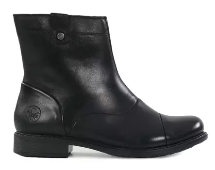 Rieker naisten nahkanilkkurit 74858-00 musta - Rieker nilkkurit - 141563 - 1