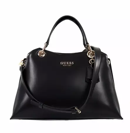 Guess axelväska med bärhandtag Eco Evaine svart - Handväskor - 137673 - 3