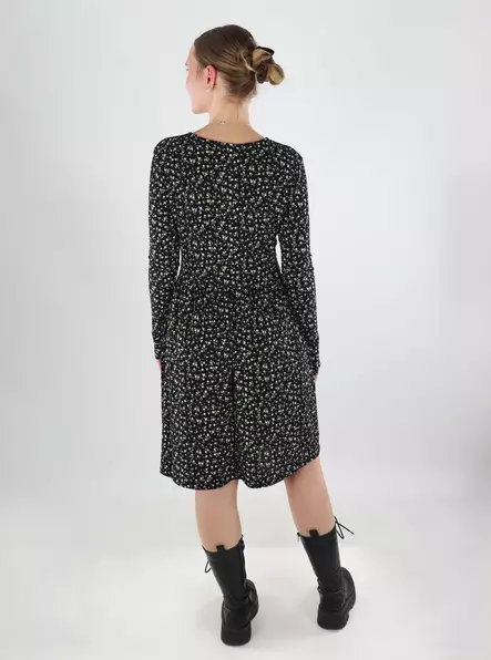 JDY joustava mekko Bowie musta/kukkakuosi - Mekot ja tunikat - 140093 - 2