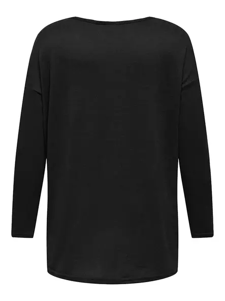 Only Carmakoma Neule Alba black melange - Naisten pitkähihaiset paidat - 140003 - 2