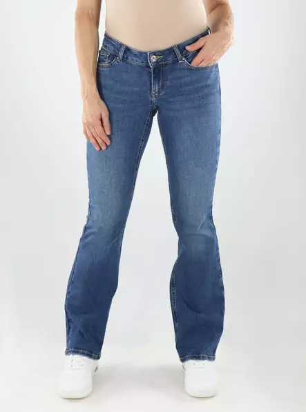 Only naisten matalavyötäröiset farkut Blush lw flared medium blue denim - Jeans för damer - 141673 - 1