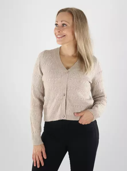 Only naisten neuletakki Katia beige - Naisten neuleet - 141573 - 1