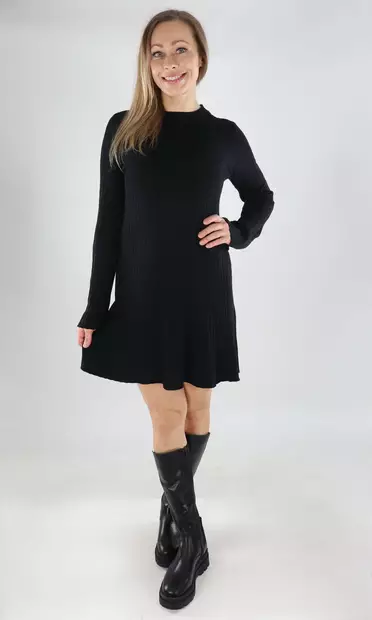 Only Neulemekko Michella o-neck musta - Naisten neuleet - 139633 - 1