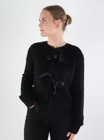 Pieces naisten neule Rilly musta - Naisten neuleet - 139703 - 1