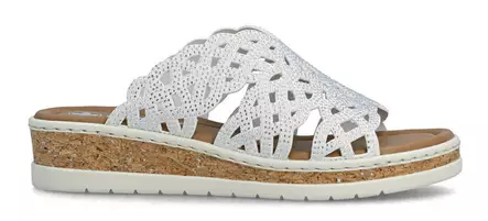 Rieker naisten pistokkaat V4189-80 valkoinen - Rieker pistokkaat - 140663 - 1