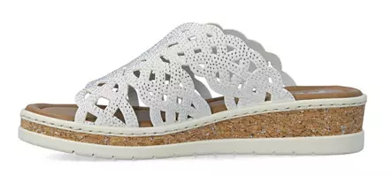 Rieker naisten pistokkaat V4189-80 valkoinen - Rieker pistokkaat - 140663 - 2