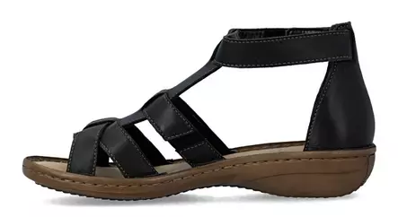 Rieker damsandaler 60860-01 svart - Rieker sandals - 140803 - 2