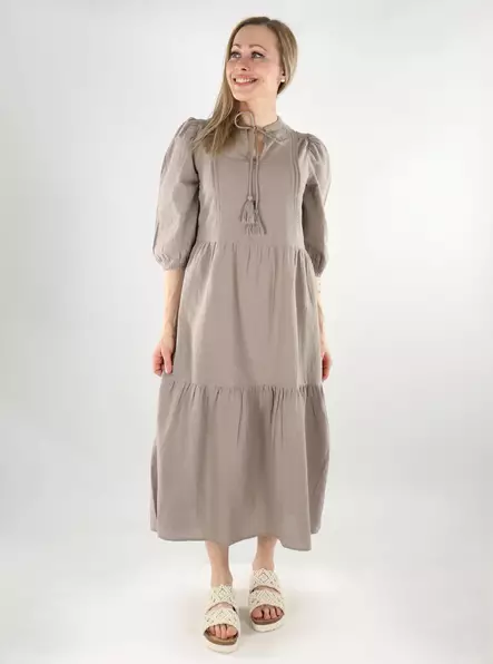 Vero Moda mekko Pretty 3/4 Long beige - Mekot ja tunikat - 138053 - 1