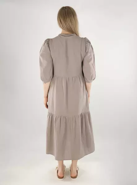 Vero Moda mekko Pretty 3/4 Long beige - Mekot ja tunikat - 138053 - 2