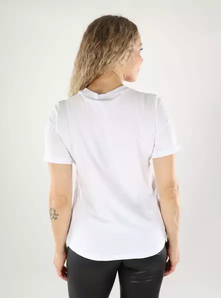 Vero Moda naisten luomupuuvillainen t-paita Paulina valkoinen - Naisten T-paidat - 139503 - 2
