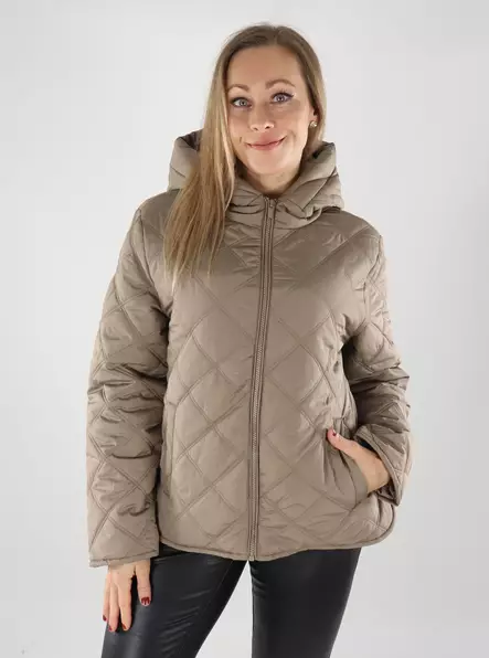 Vila naisten kevyttoppatakki Quila Hood beige - Naisten kevyttoppatakit - 139483 - 1