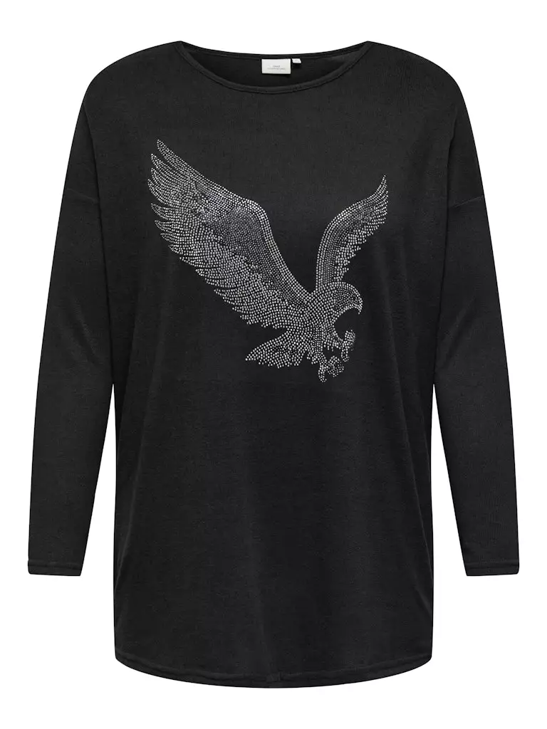 Only Carmakoma Neule Alba black melange