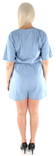 JDY Playsuit Billy life 2/4 ljusblå - Shorts och capribyxor för damer - 126433 - 2