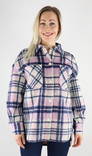 Only ruudullinen naisten takki Lou Check shacket lavendula - Naisten kevyet takit - 130113 - 1