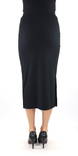 Pieces naisten ribbihame Kylie mw midi musta - Hameet - 131503 - 2