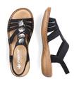 Rieker damsandaler 60875-00 svart - Rieker sandals - 135773 - 4