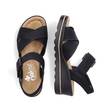 Rieker damsandaler 67463-00 svart - Rieker sandals - 135683 - 3