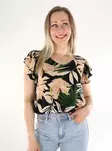 JDY naisten toppi Bree Life black/multi trop - Naisten topit - 136333 - 1