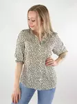 Only naisten paita Raya 3/4 Shirt luonnonvalkoinen / musta - Naisten kauluspaidat ja puserot - 137723 - 1