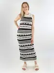 Only hihaton neulemekko Merida O-Neck vaalea/musta - Mekot ja tunikat - 138343 - 1