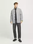 Jack&Jones Villakangastakki Harrison wool blend vaaleanharmaa - Miesten takit - 139893 - 4