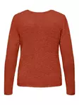 Only Carmakoma pluskoon neule Geena v-neck picante - Naisten neuleet - 141543 - 2