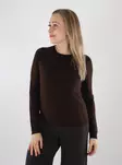 Only naisten merinovillainen neule Hope wool tummanruskea - Naisten neuleet - 142113 - 1