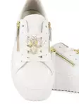 Gabor sneakers i äkta läder för kvinnor 6320121 weiss guld - Sneakers för damer - 138513 - 6