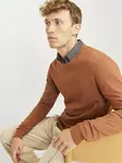 Jack&Jones miesten neule Eemil mocha bisque - Miesten neuleet - 137273 - 1