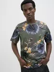 Jack&Jones miesten T-Paita Hawaii harmaa/kuviollinen - Miesten T-paidat - 138483 - 1