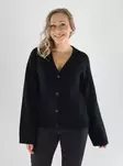 JJXX naisten puuvillainen neuletakki Mable twist musta - Stickat för damer - 141553 - 1