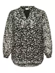 Only Carmakoma naisten pluskoon paita Maliko V-Neck musta - Naisten pitkähihaiset paidat - 137523 - 3