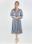 Only kuviollinen mekko Milana 7/8 sininen - Mekot ja tunikat - 140563 - 1