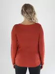 Only naisten neule Geena xo tumma oranssi - Stickat för damer - 141583 - 2