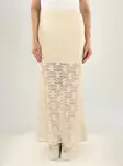 Only naisten pitsihame Pearlina long beige - Kjolar - 141313 - 2