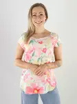 Only naisten t-paita Nova valkoinen/kuviollinen - T-shirts för damer - 141173 - 1