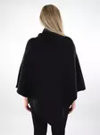 Pieces naisten poncho Fortuna Highneck musta - Naisten viitat ja ponchot - 137323 - 2