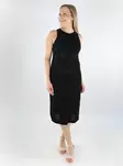 Pieces puuvillainen neulemekko Nuka Midi musta - Mekot ja tunikat - 138533 - 1