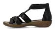 Rieker damsandaler 60860-01 svart - Rieker sandals - 140803 - 2