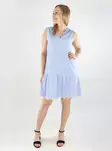 Vero Moda luomupuuvillainen mekko Nika SL sininen/valkoinen - Mekot ja tunikat - 138463 - 1