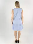 Vero Moda luomupuuvillainen mekko Nika SL sininen/valkoinen - Mekot ja tunikat - 138463 - 2