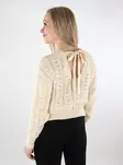 Vero Moda naisten neule Newverena Backdetail luonnonvalkoinen - Naisten neuleet - 137683 - 1
