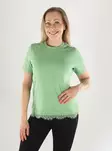Vero Moda naisten T-Paita Sara lace vihreä - Naisten T-paidat - 141483 - 1