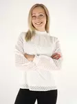 Vila naisten paita Michelle Highneck valkoinen - Naisten pitkähihaiset paidat - 136803 - 1