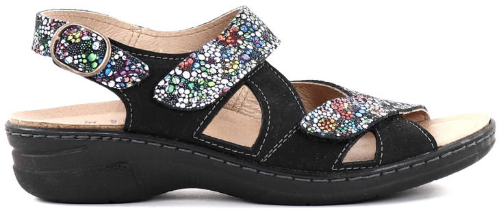 Belvida Sandaler 31007 svart/mix flor - Arbetsskor för damer - 127713 - 1