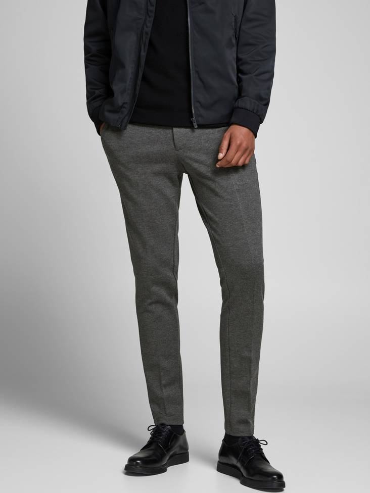 Jack & Jones joustavat miesten housut Marco jersey harmaa - Miesten housut - 126963 - 1