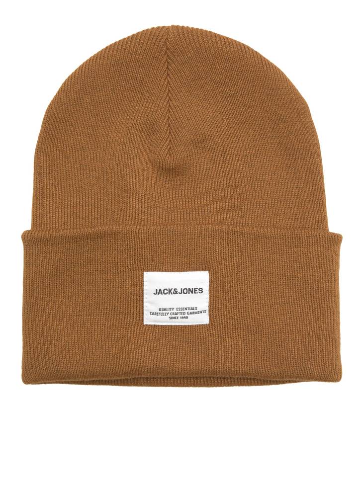 Jack & Jones brun stickad herr mössa Clong rubber - Accessoarer för herrar - 129493 - 1